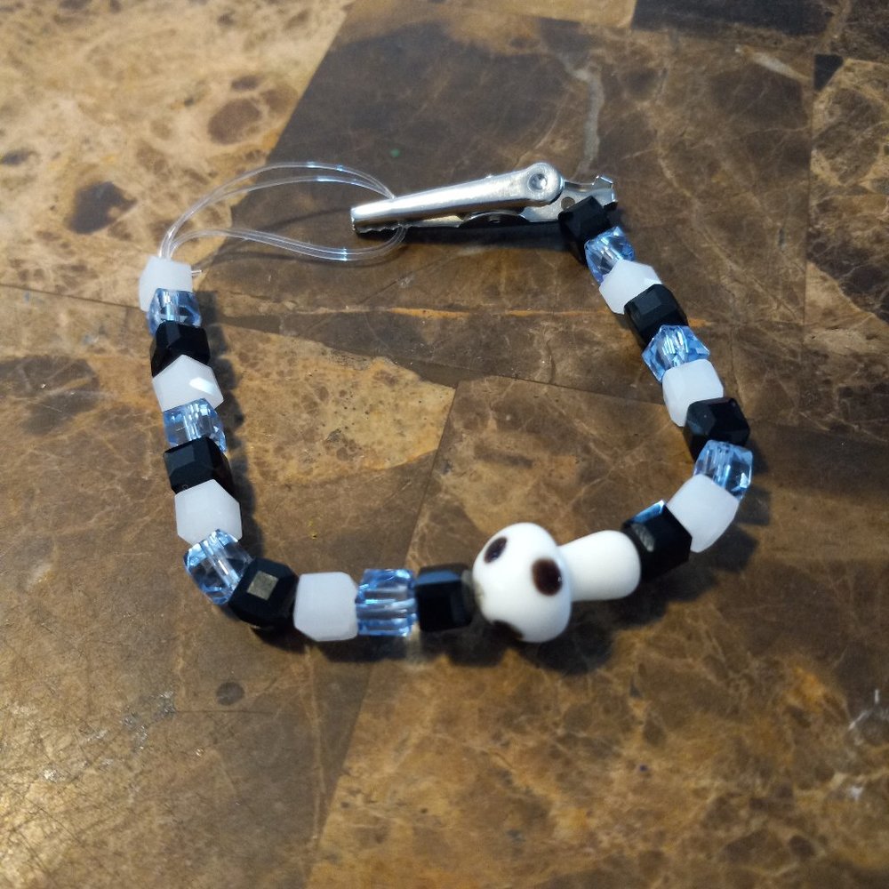 Mushroom roach clip bracelet